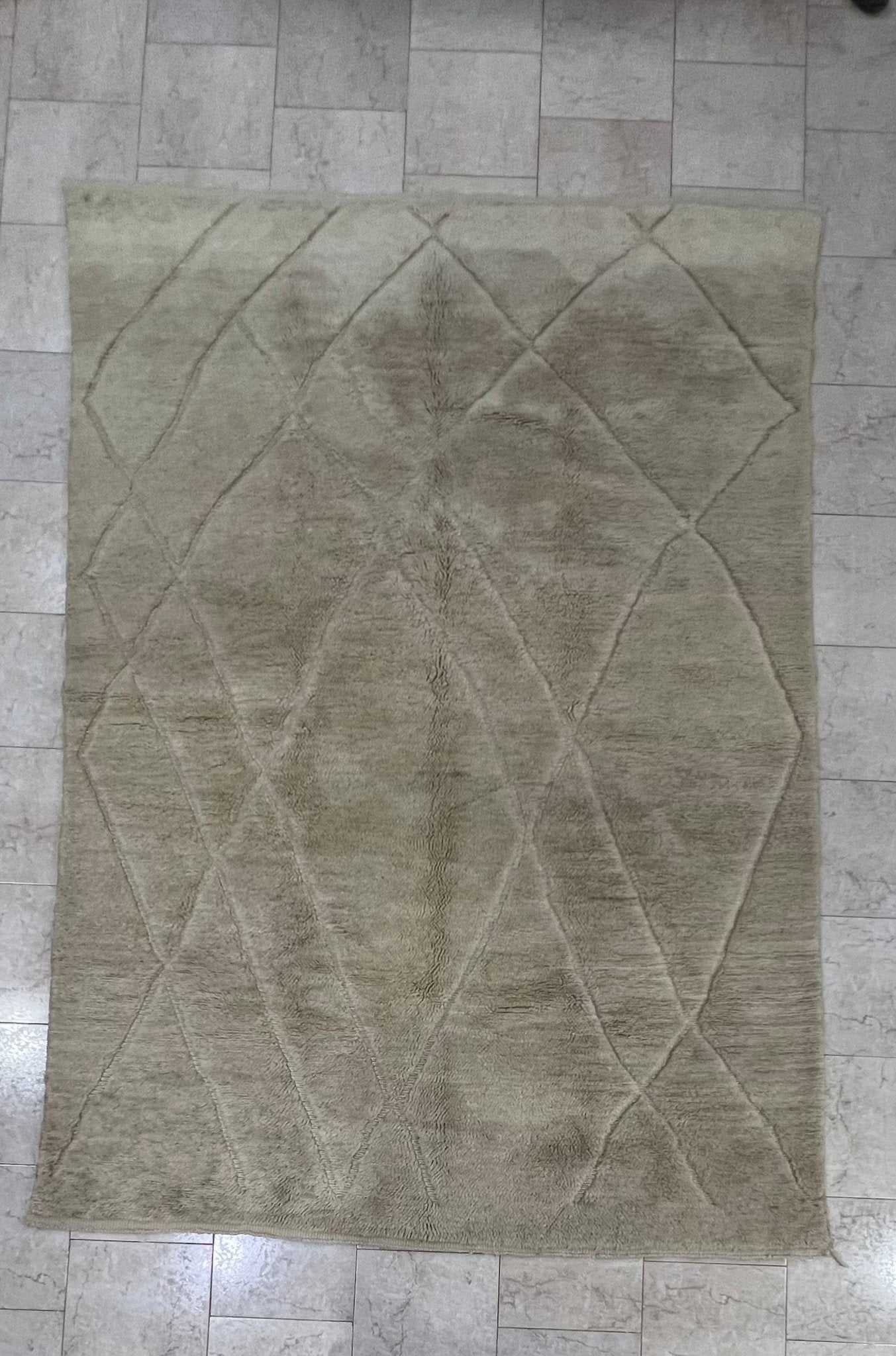 Contemporary Beni Mrirt Berber Rug 10'24" x 7'15" - 312 cm x 218 cm (Wool)