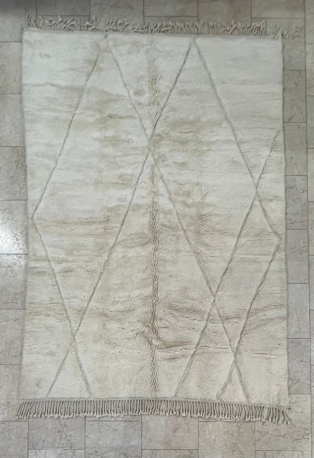 Contemporary Beni Mrirt Berber Rug 10'40" x 7'05" - 317 cm x 215 cm (Wool)