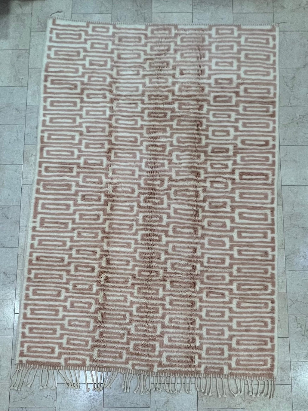 Contemporary Beni Mrirt Berber Rug 10'40" x 7'09" - 317 cm x 216 cm (Wool)