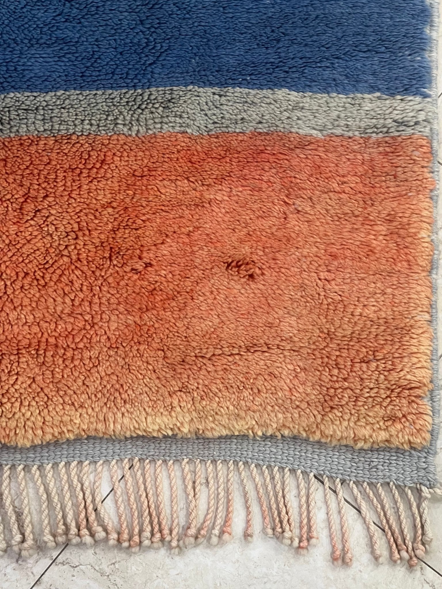 Contemporary Beni Mrirt Berber Rug 11'09" x 6'73" - 338 cm x 205 cm (Wool)