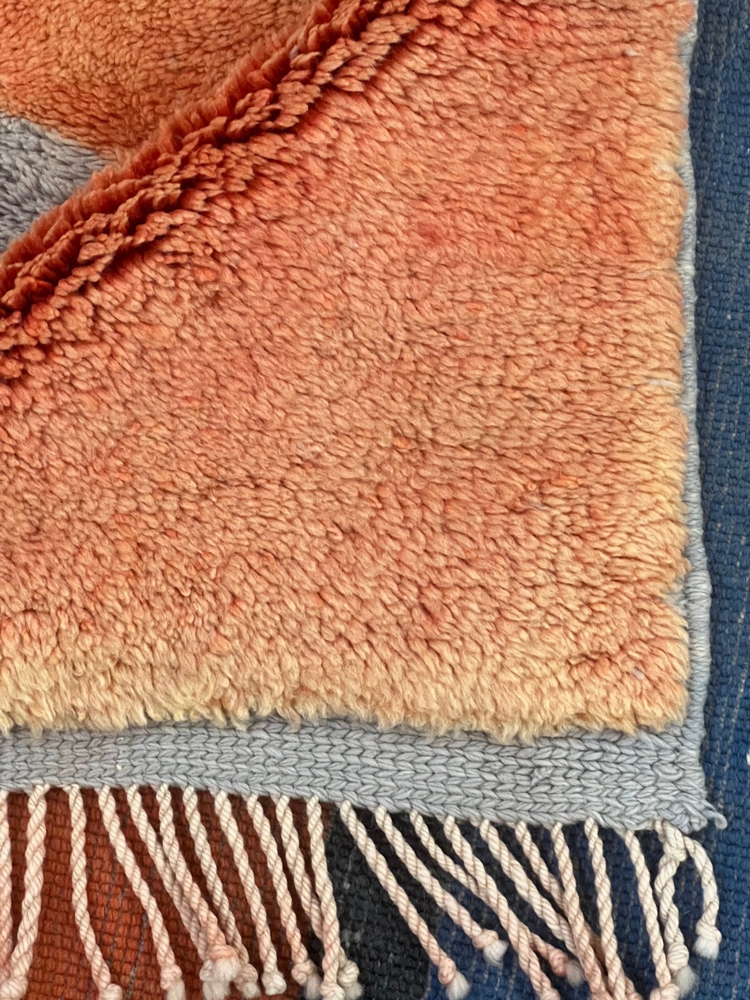 Contemporary Beni Mrirt Berber Rug 11'09" x 6'73" - 338 cm x 205 cm (Wool)