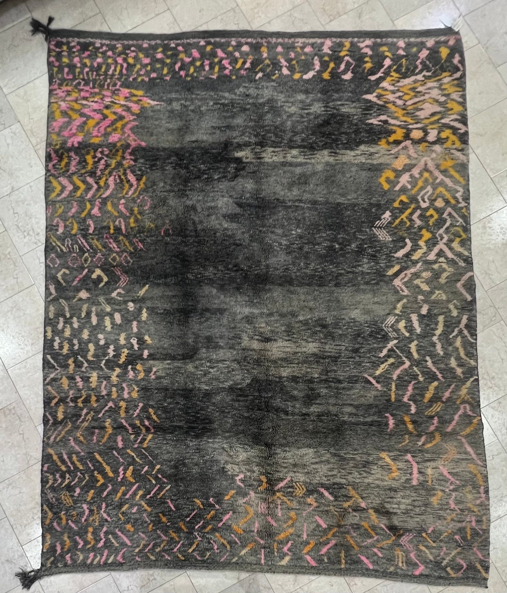 Contemporary Beni Mrirt Berber Rug 11'22" x 8'66" - 342 cm x 264 cm (Wool)