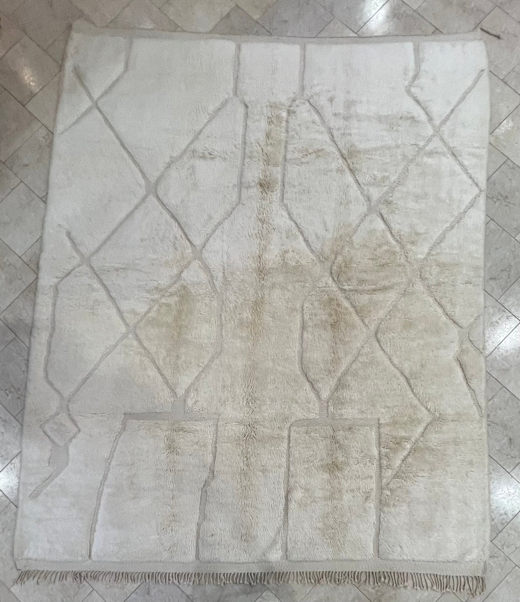 Contemporary Beni Mrirt Berber Rug 12'37" x 9'91" - 377 cm x 302 cm (Wool)