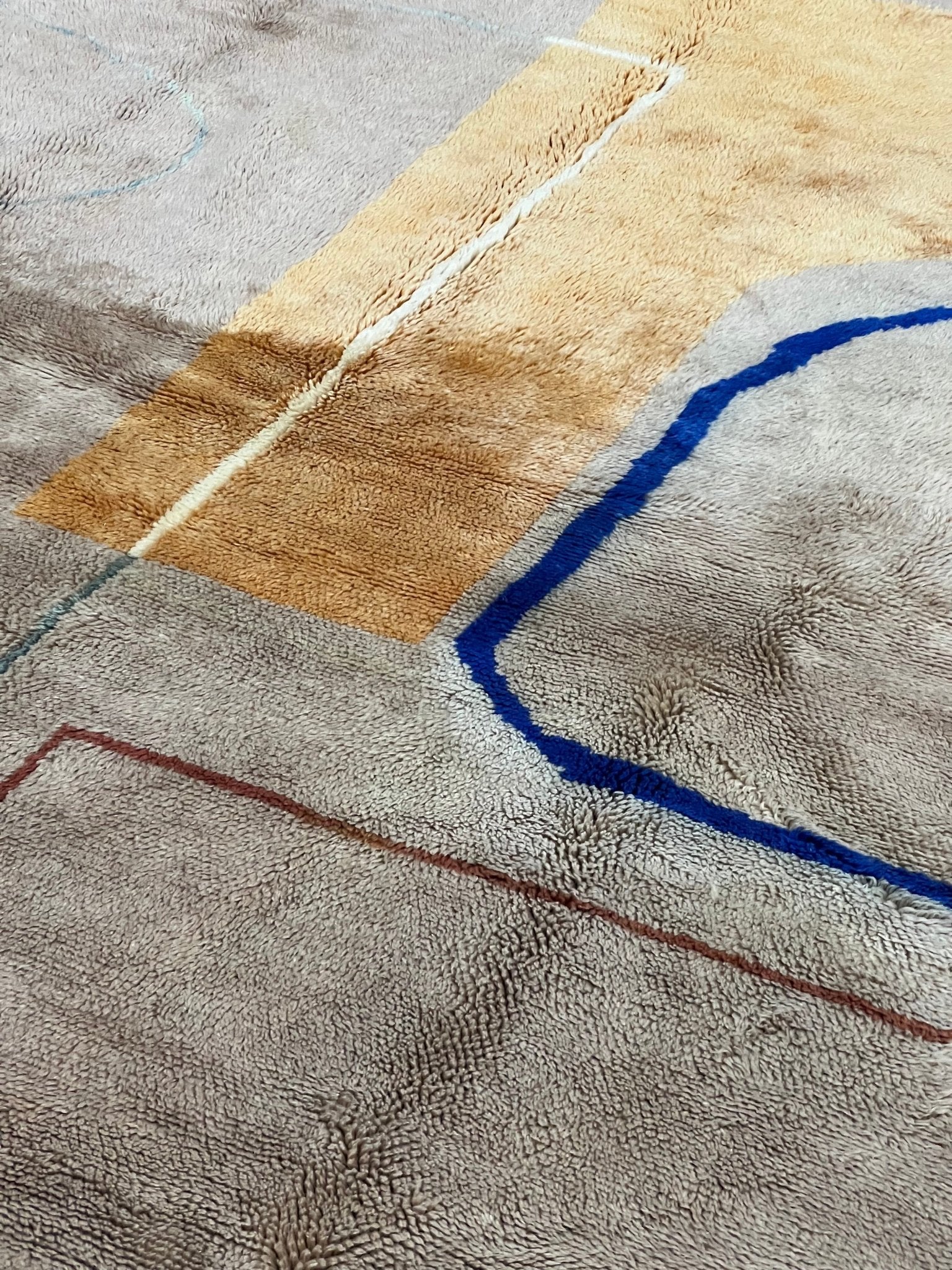 Contemporary Beni Mrirt Berber Rug 12'40" x 10'60" - 378 cm x 323 cm (Wool)