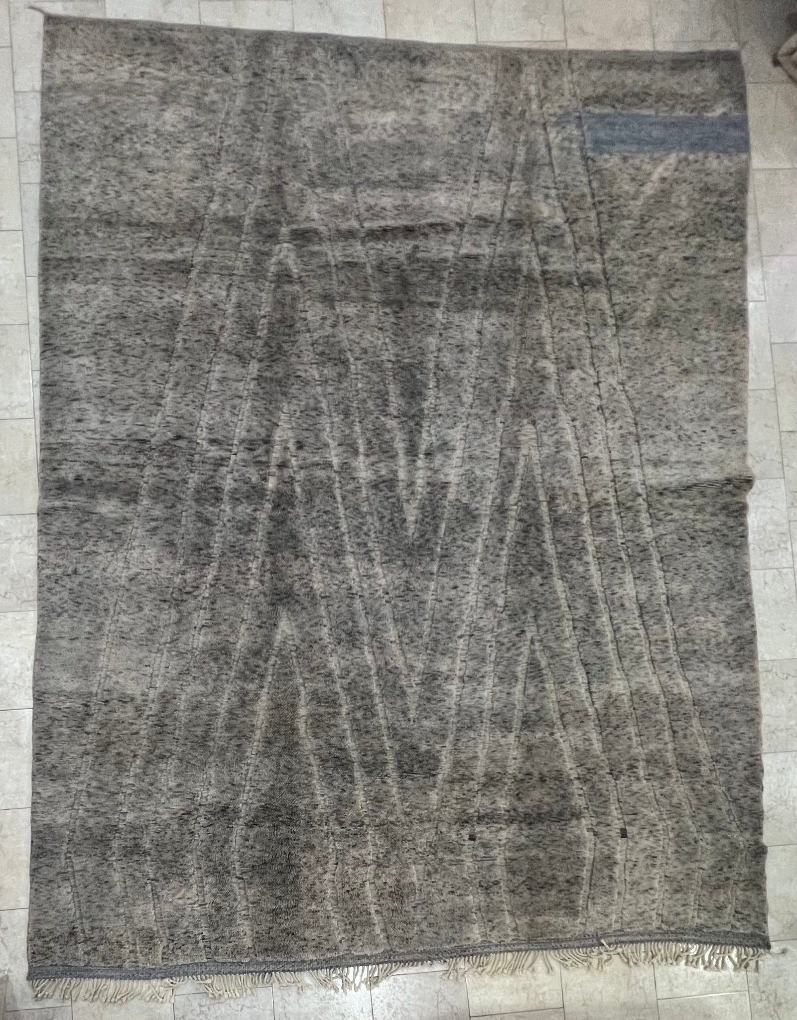 Contemporary Beni Mrirt Berber Rug 12'96" x 9'94" - 395 cm x 303 cm (Wool)