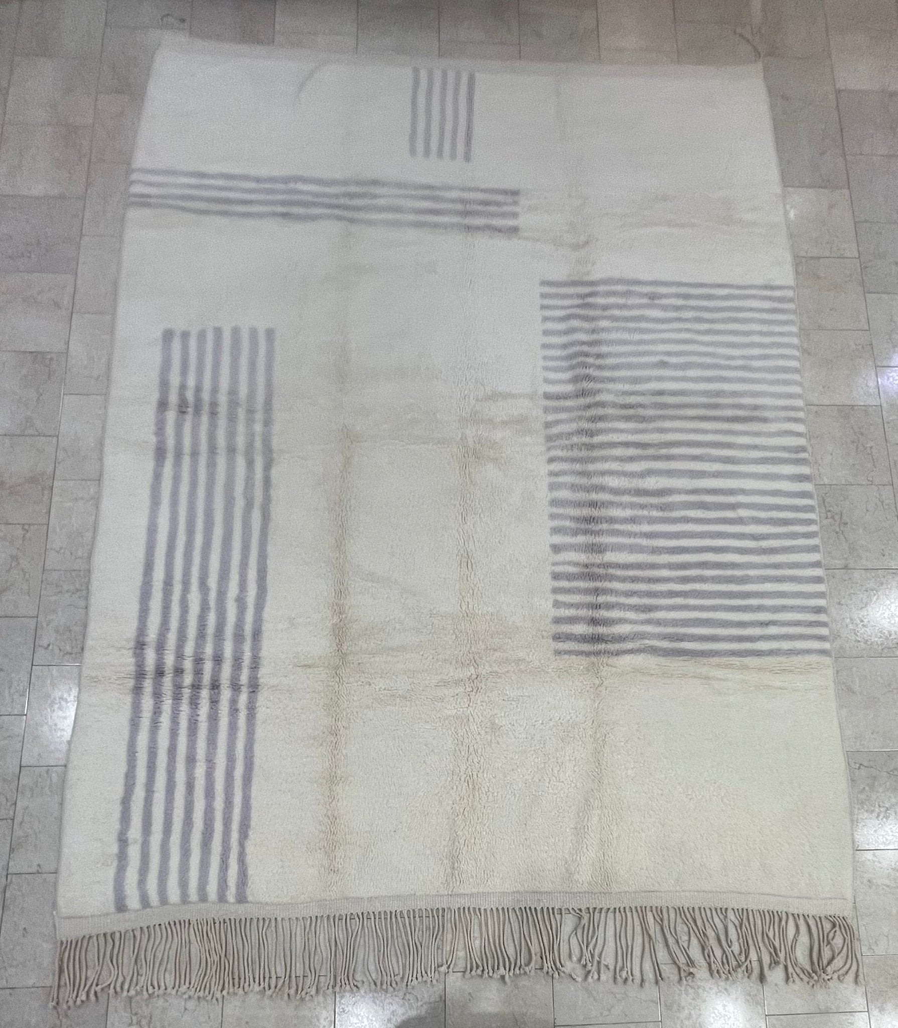 Contemporary Beni Mrirt Berber Rug 13'32" x 10'01" - 406 cm x 305 cm (Wool)