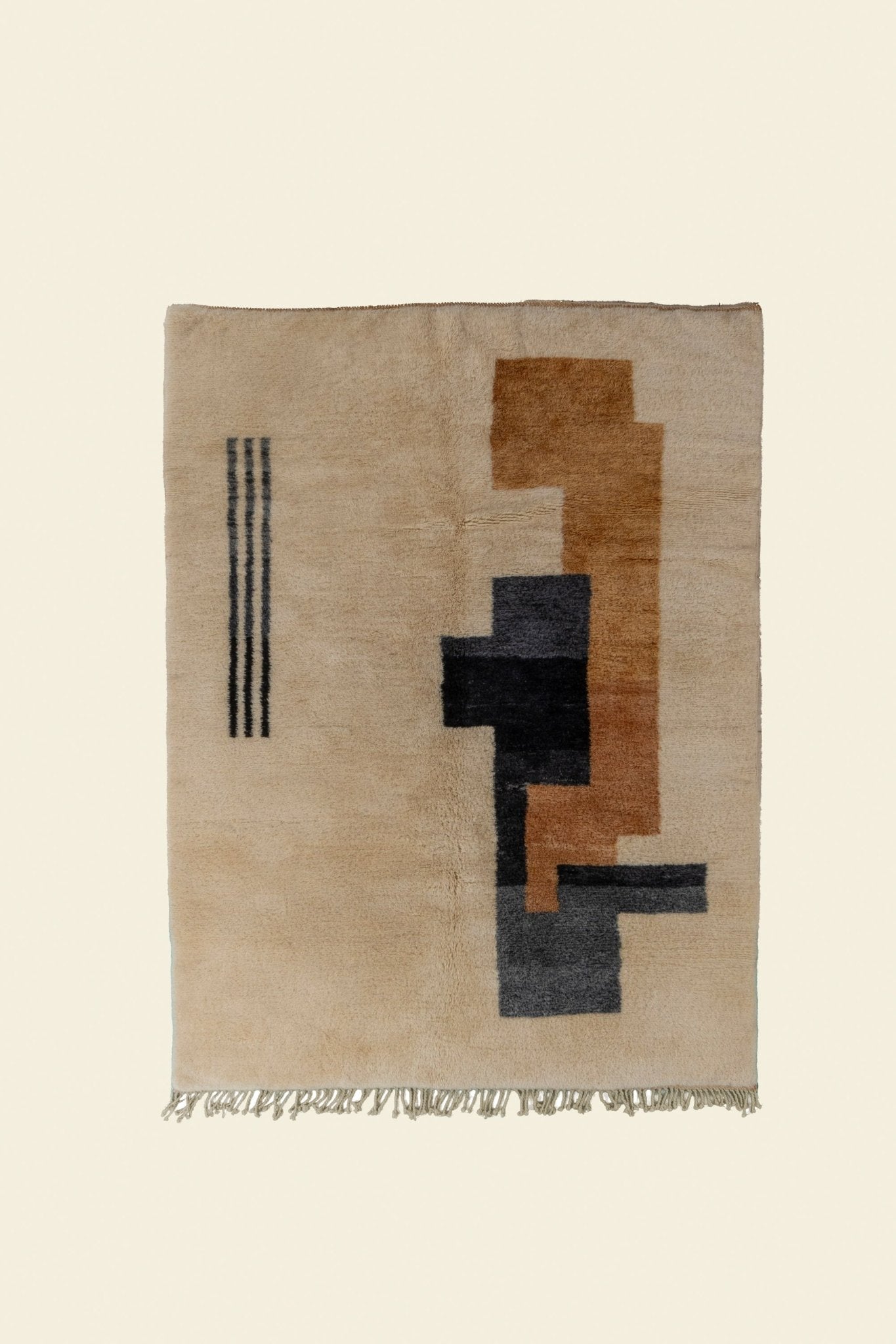 Contemporary Beni Mrirt Berber Rug 5'24" x  6'92" - 160 cm  x 211 cm (Wool)