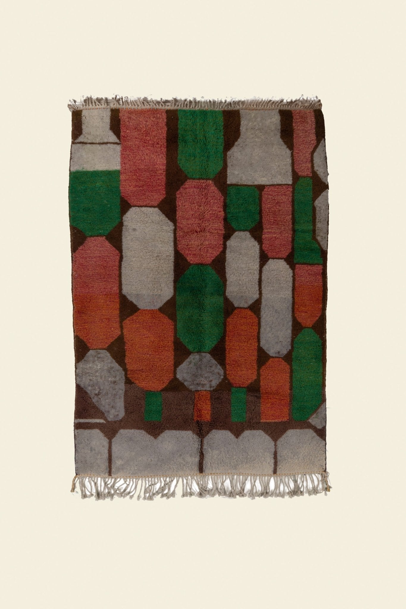 Contemporary Beni Mrirt Berber Rug 5'67" x  8'72" - 173 cm  x 266 cm (Wool)