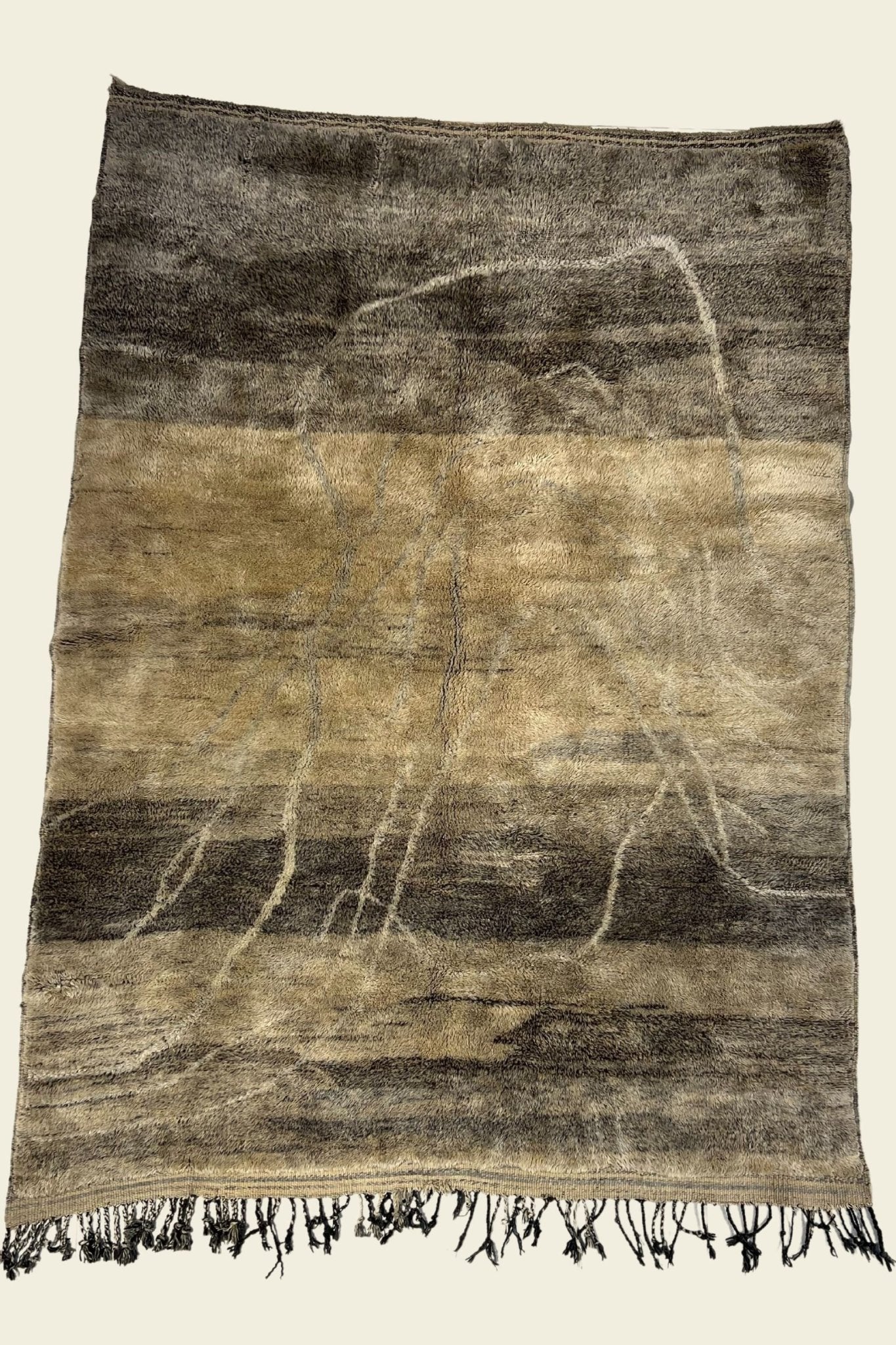 Contemporary Beni Mrirt Berber Rug 5'87" x 8'16" -  179 cm x 249 cm (Wool)