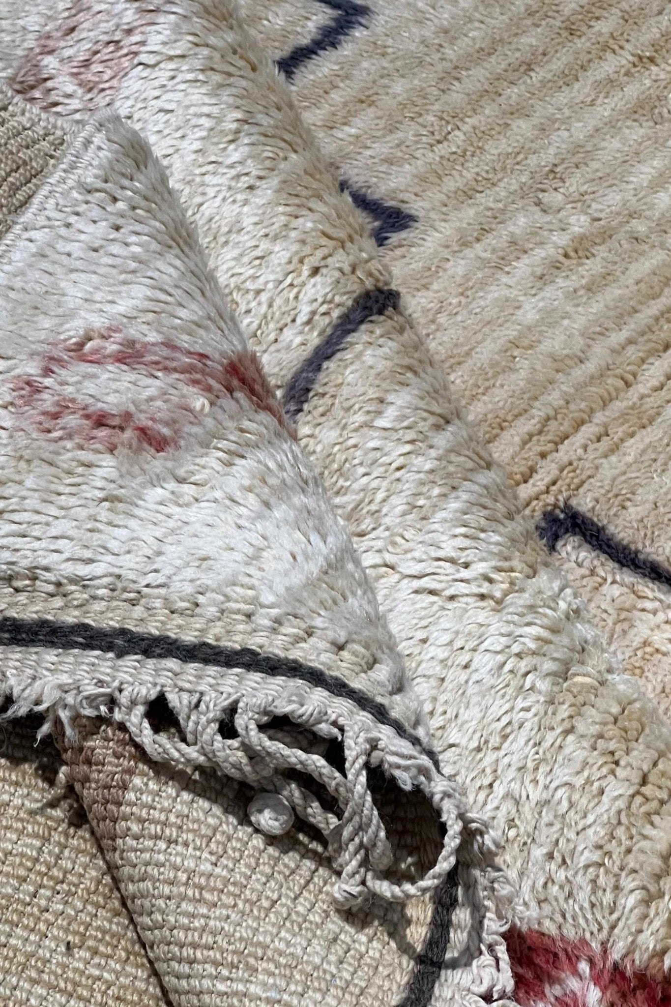 Contemporary Beni Mrirt Berber Rug 6'16" x 8'98" -  188 cm x 274 cm (Wool)