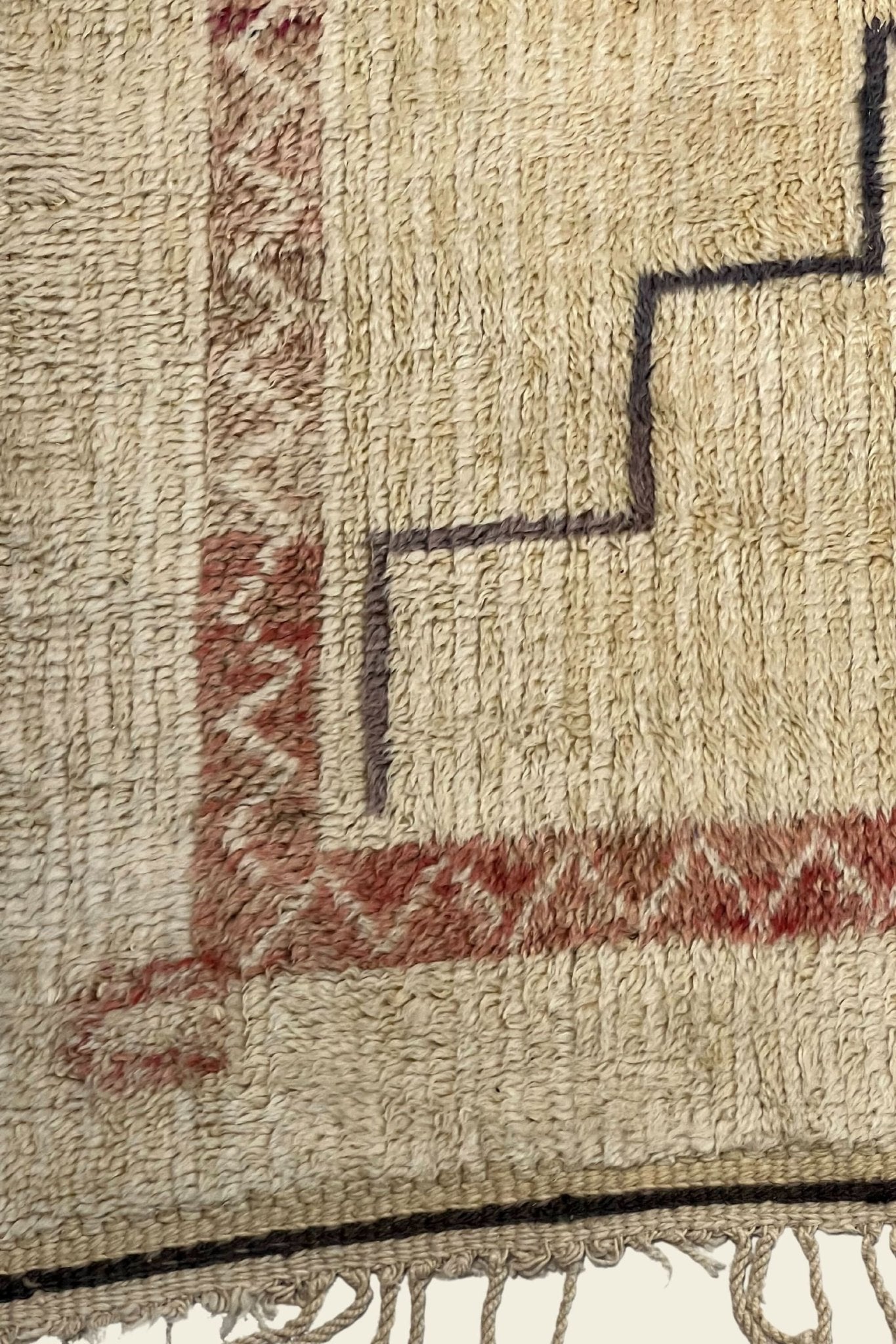 Contemporary Beni Mrirt Berber Rug 6'16" x 8'98" -  188 cm x 274 cm (Wool)