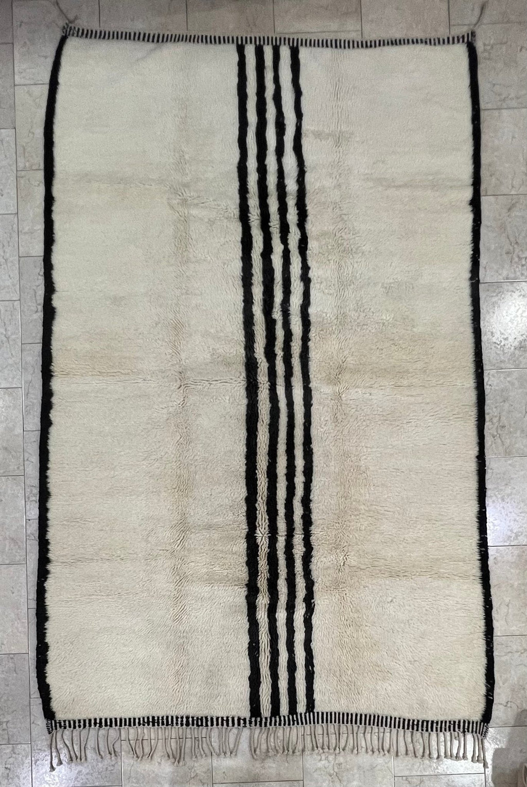 Contemporary Beni Mrirt Berber Rug 8'96" x 6'10" - 273 cm x 186 cm (Wool)