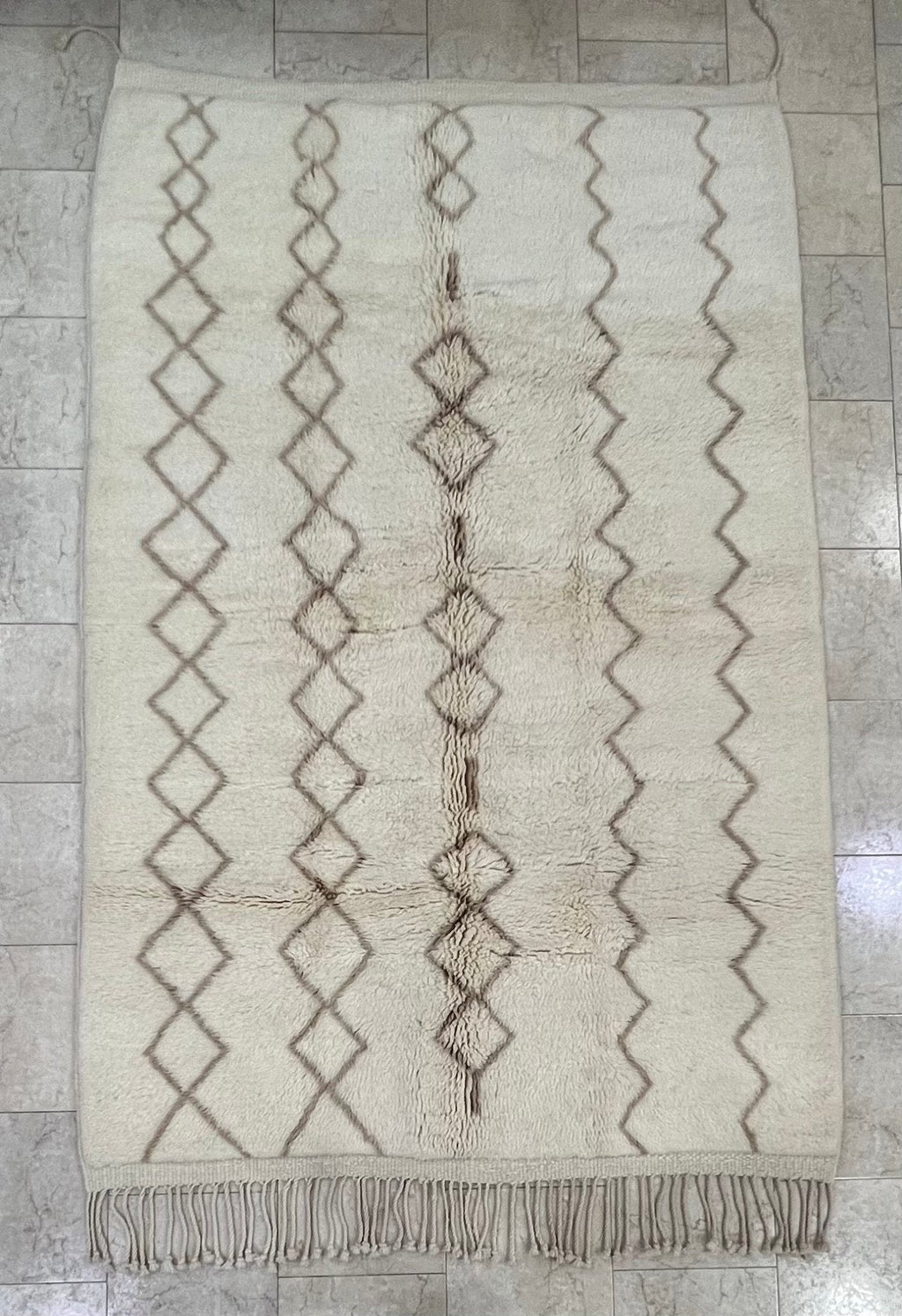 Contemporary Beni Mrirt Berber Rug 9'42" x 6'14" - 287 cm x 187 cm (Wool)