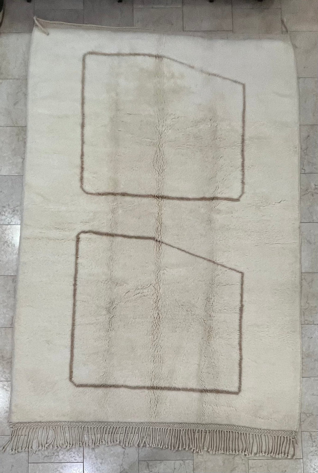 Contemporary Beni Mrirt Berber Rug 9'68" x 7'74" - 295 cm x 236 cm (Wool)