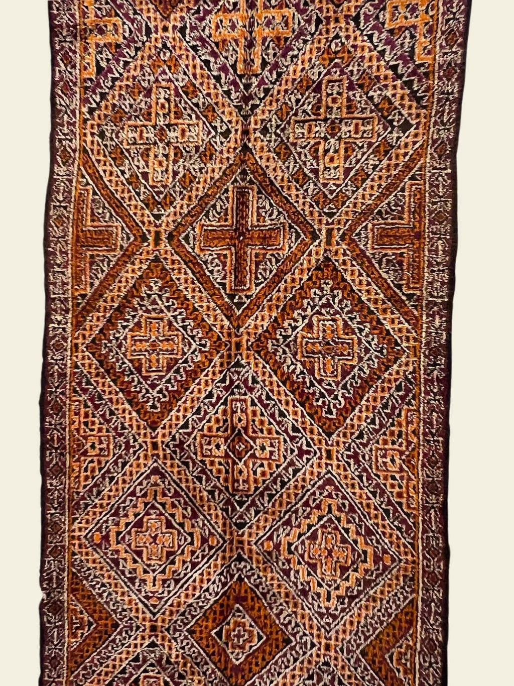Vintage Beni Mguild Berber Rug 6'1" x 13'2" - 185 cm x 401 cm (Wool)
