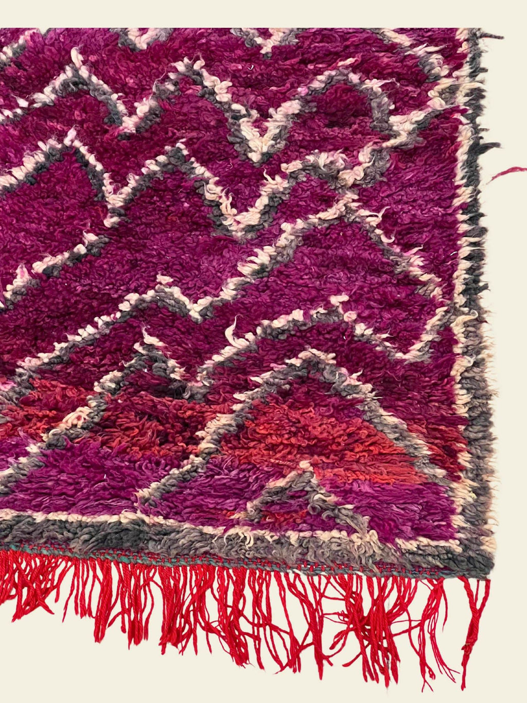 Vintage Beni Mguild Berber Rug 6'11" x  12'10" - 210 cm  x 390 cm (Wool)