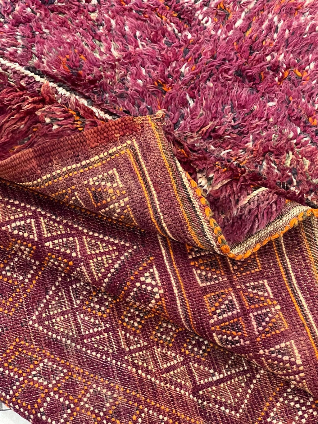 Vintage Beni Mguild Berber Rug 6'5" x  9'9" - 195 cm  x 296 cm (Wool)