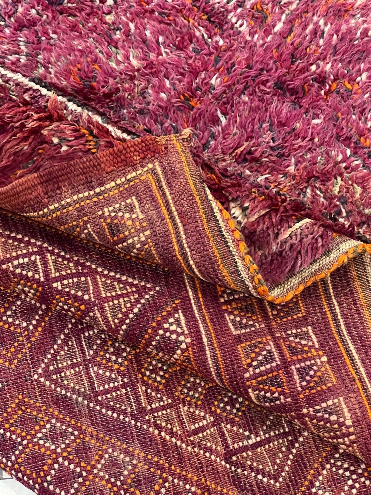 Vintage Beni Mguild Berber Rug 6'5" x  9'9" - 195 cm  x 296 cm (Wool)