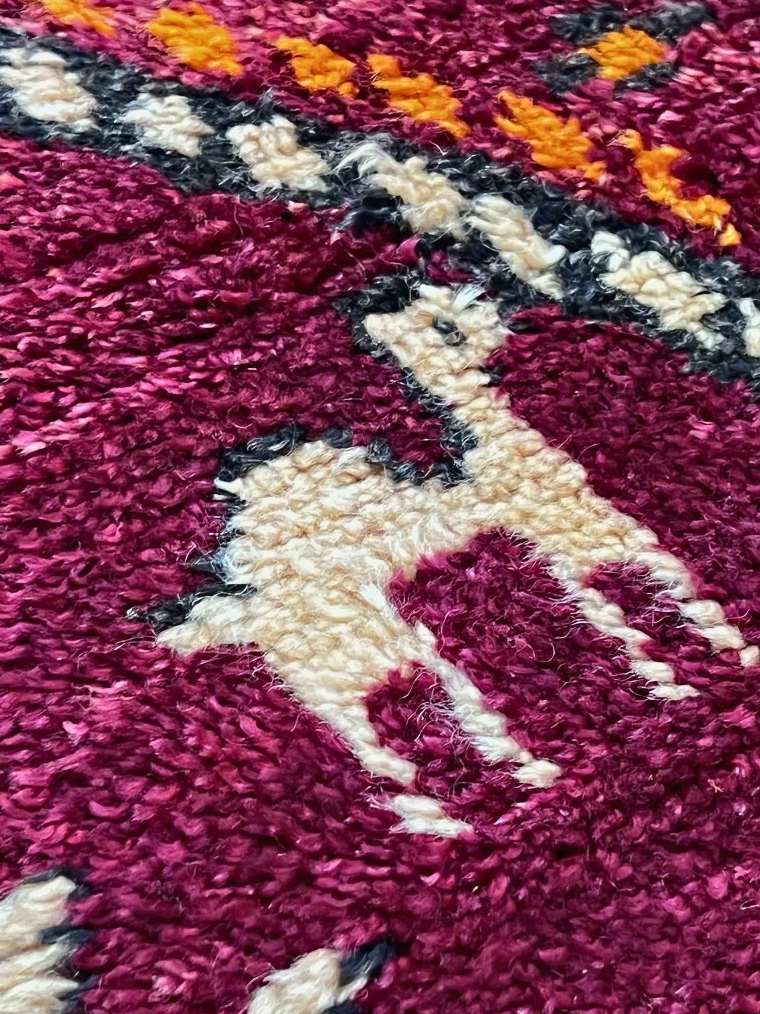 Vintage Beni Mguild Berber Rug 6'9" x  11'2" - 206 cm  x 340 cm (Wool)