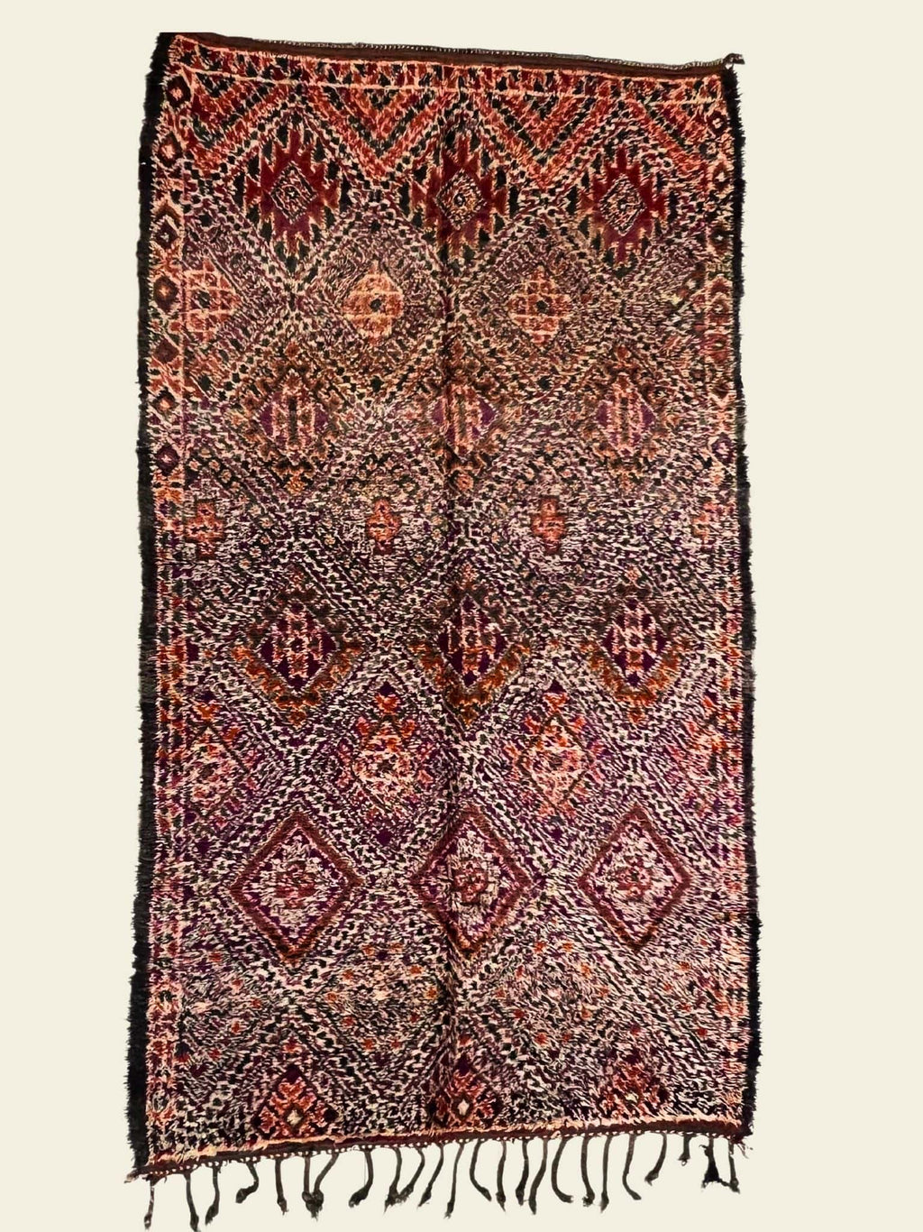 Vintage Beni Mguild Rug 6'1" x 10'09" - 185 cm x 328 cm (Wool)