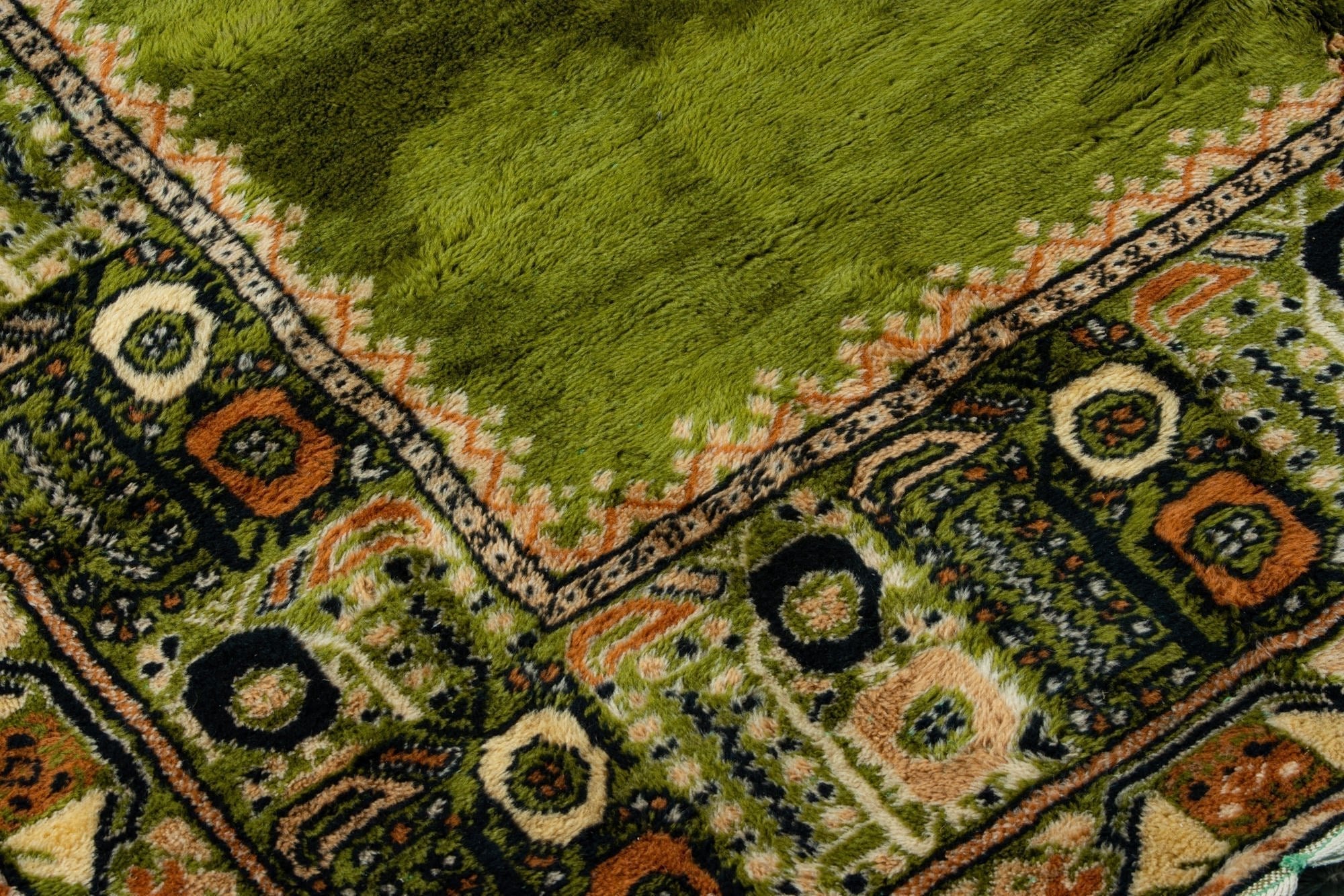 Vintage Rabat Moroccan Rug 6'26" x 9'61" - 191 cm x 293 cm (Wool)