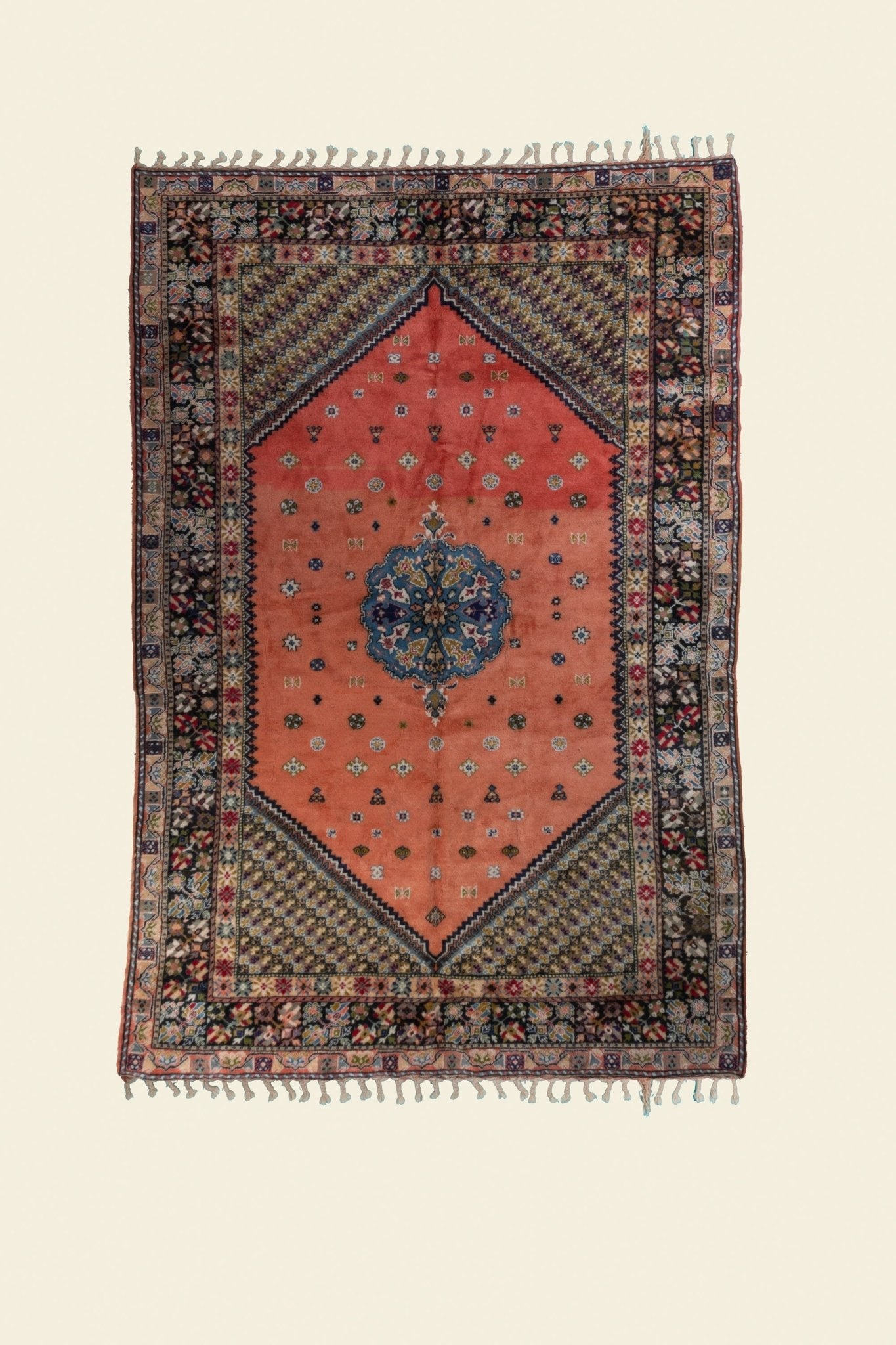 Vintage Rabat Moroccan Rug 6’33’’ x 9’61’’ - 193 cm x 293 cm (Wool)