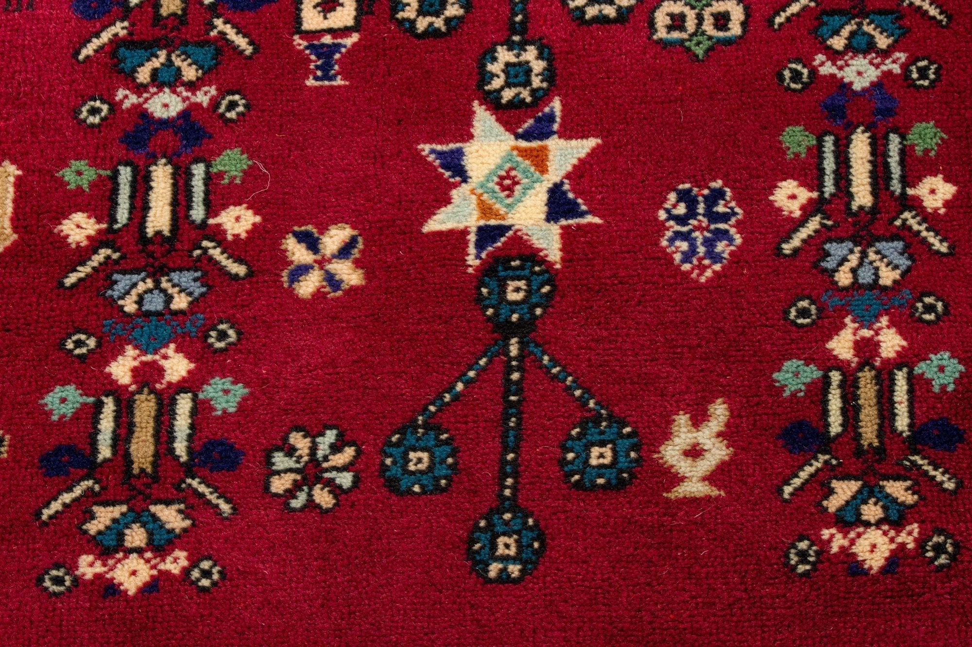 Vintage Rabat Moroccan Rug 6’39’’ x 9'41" - 195 cm x 287 cm (Wool)