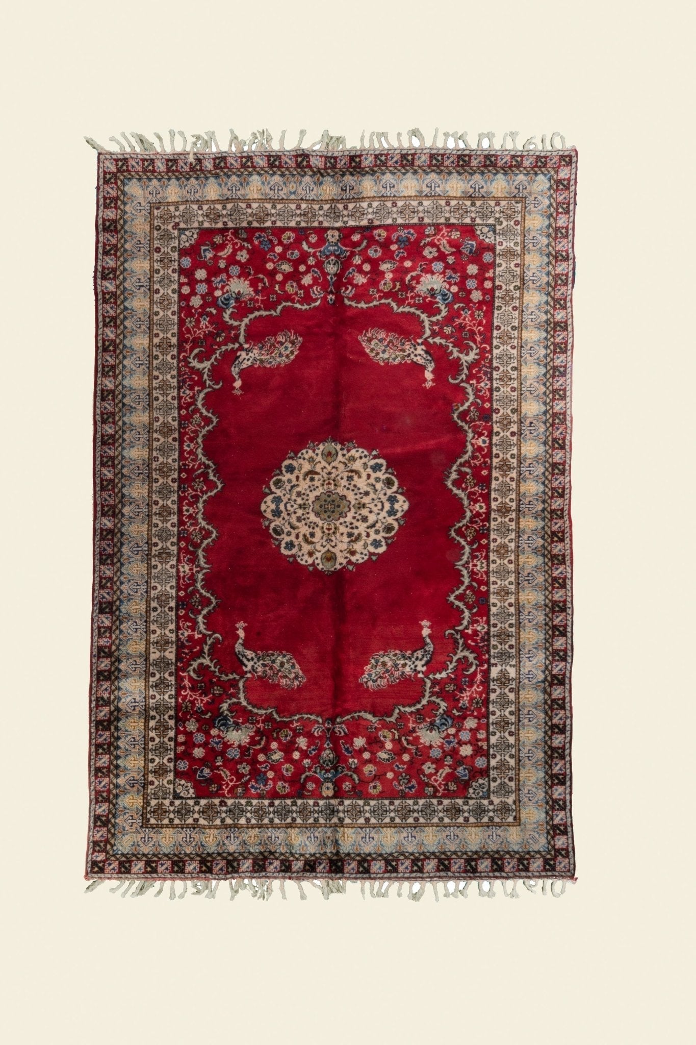 Vintage Rabat Moroccan Rug 6’43’’ x 9'80" - 196 cm x 299 cm (Wool)
