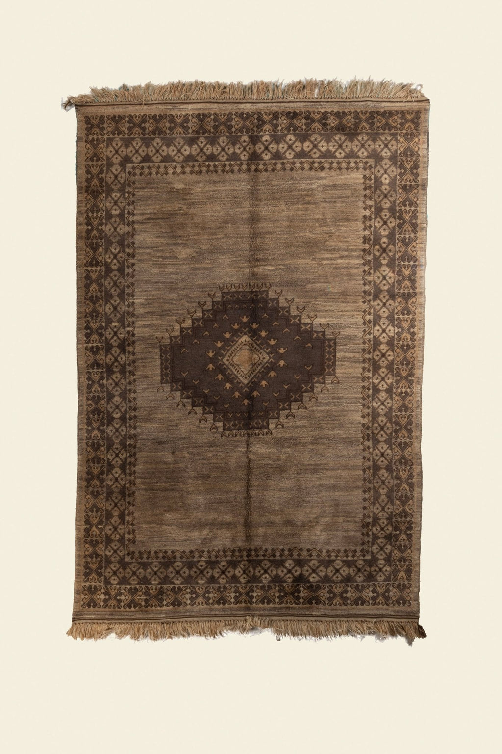 Vintage Rabat Moroccan Rug 6’49’’ x 9'48" - 198 cm x 289 cm (Wool)