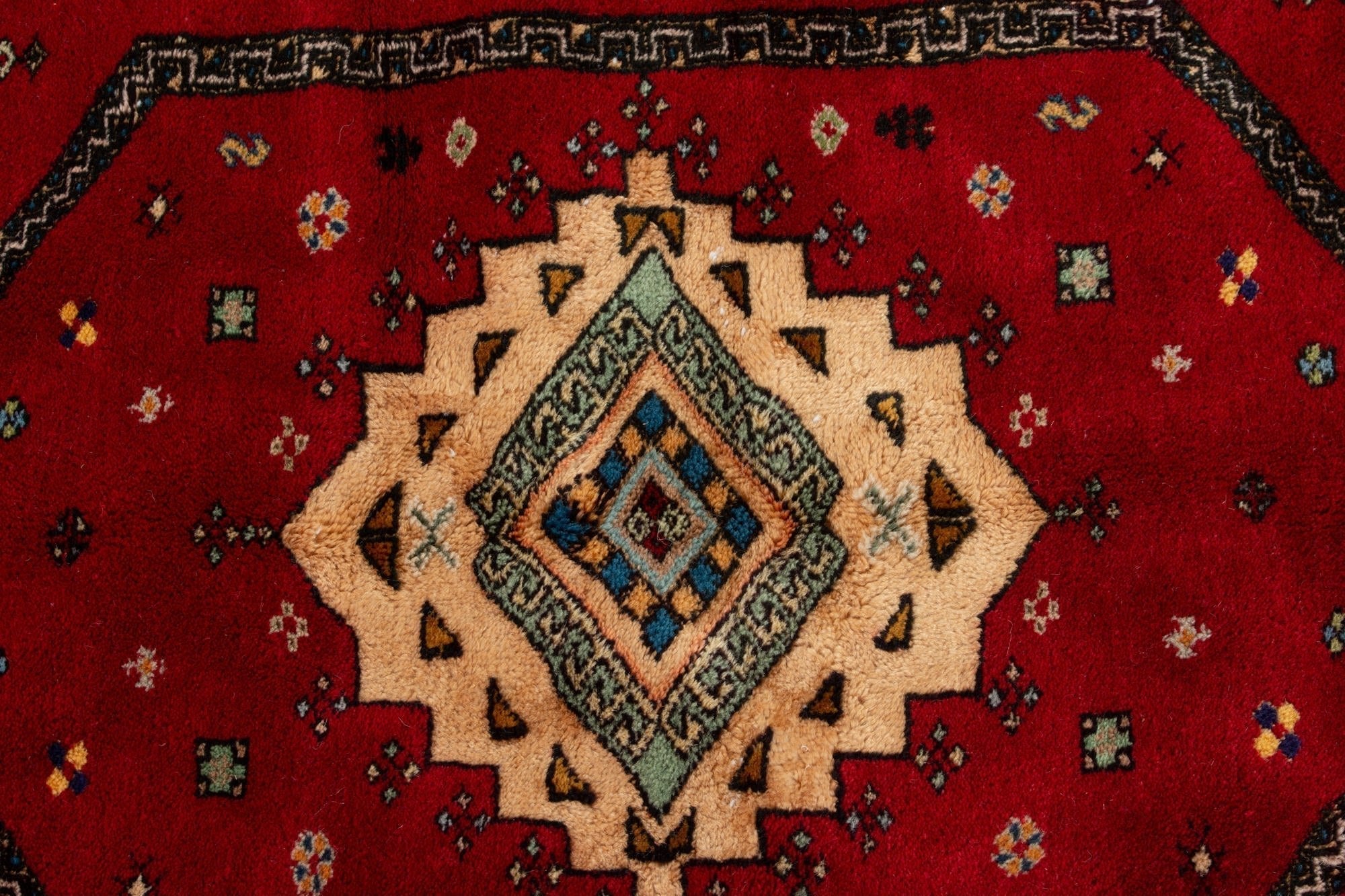 Vintage Rabat Moroccan Rug 6’79’’ x 9'64" - 207 cm x 294 cm (Wool)