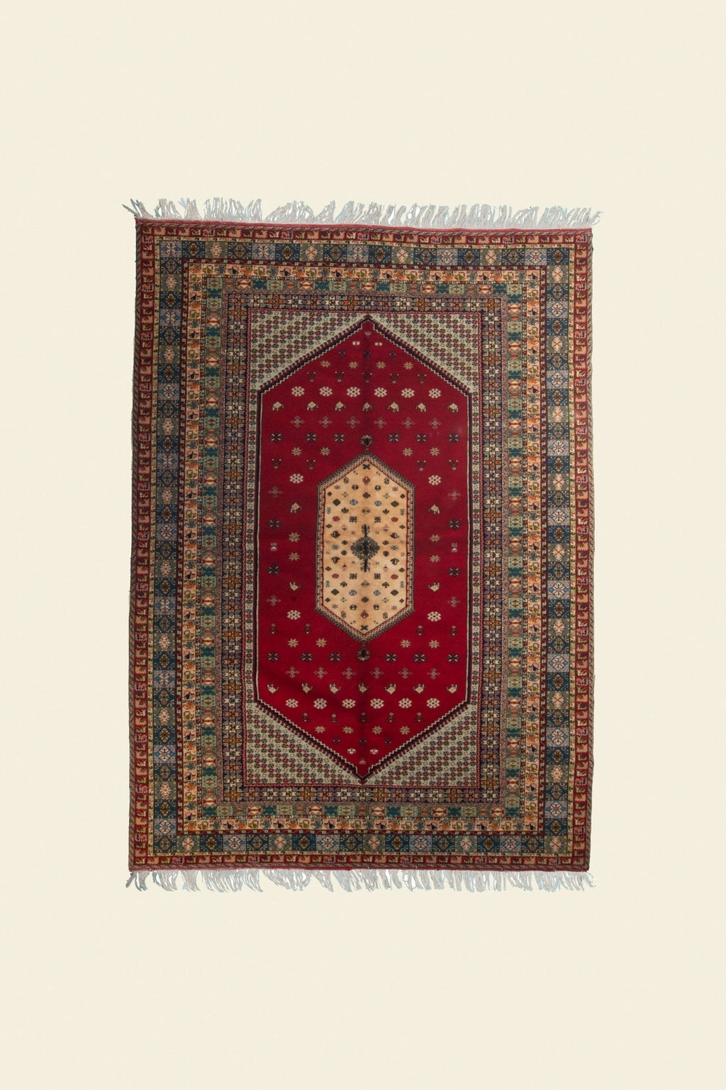 Vintage Rabat Moroccan Rug 6’88’’ x 9’58’’ - 210 cm x 292 cm (Wool)