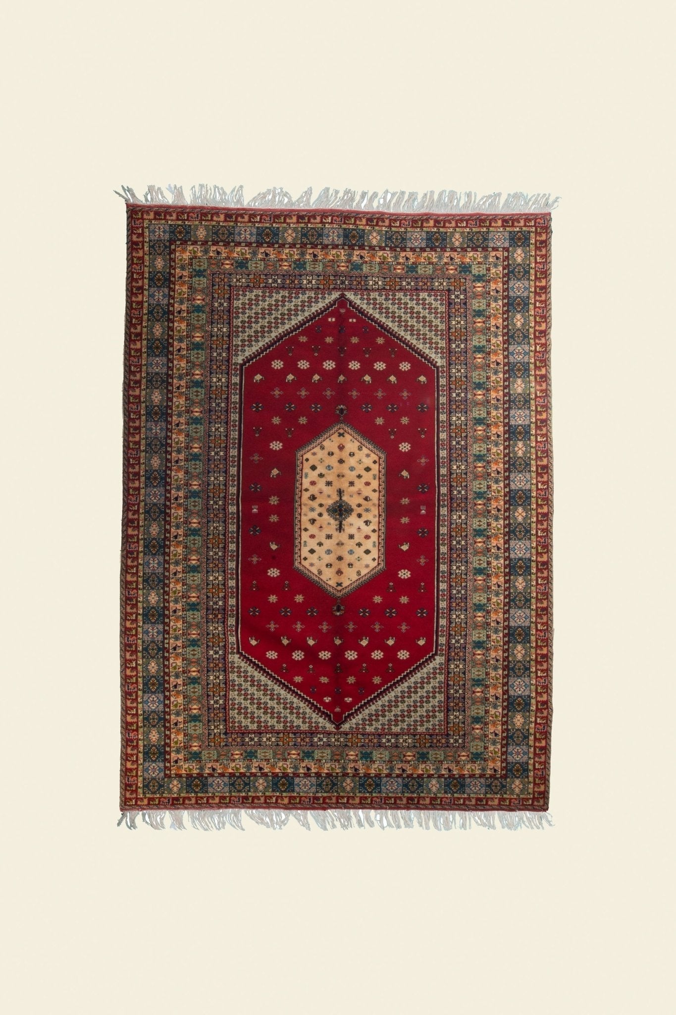 Vintage Rabat Moroccan Rug 6’88’’ x 9’58’’ - 210 cm x 292 cm (Wool)