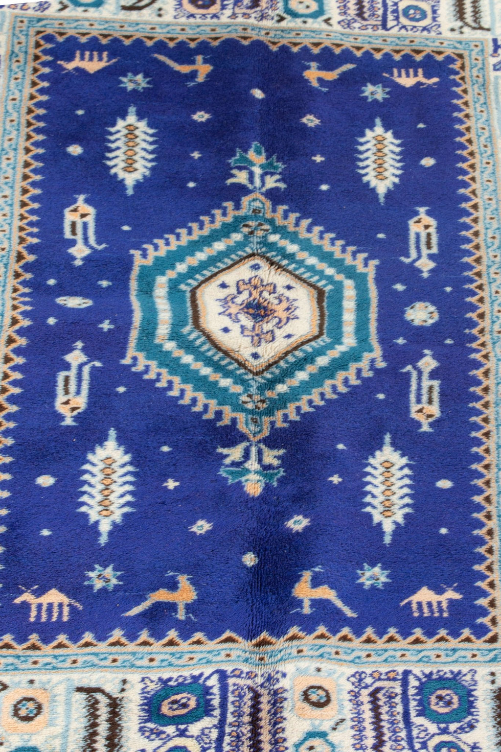 Vintage Rabat Moroccan Rug 6'98" x 10'76" - 213 cm x 328 cm (Wool)