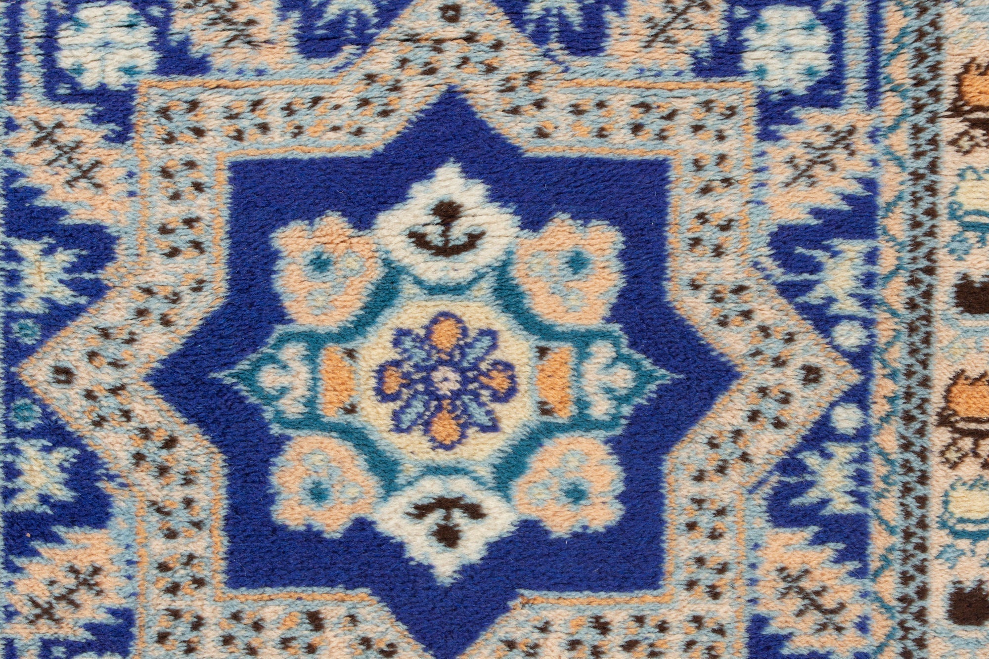 Vintage Rabat Moroccan Rug 6'98" x 10'76" - 213 cm x 328 cm (Wool)