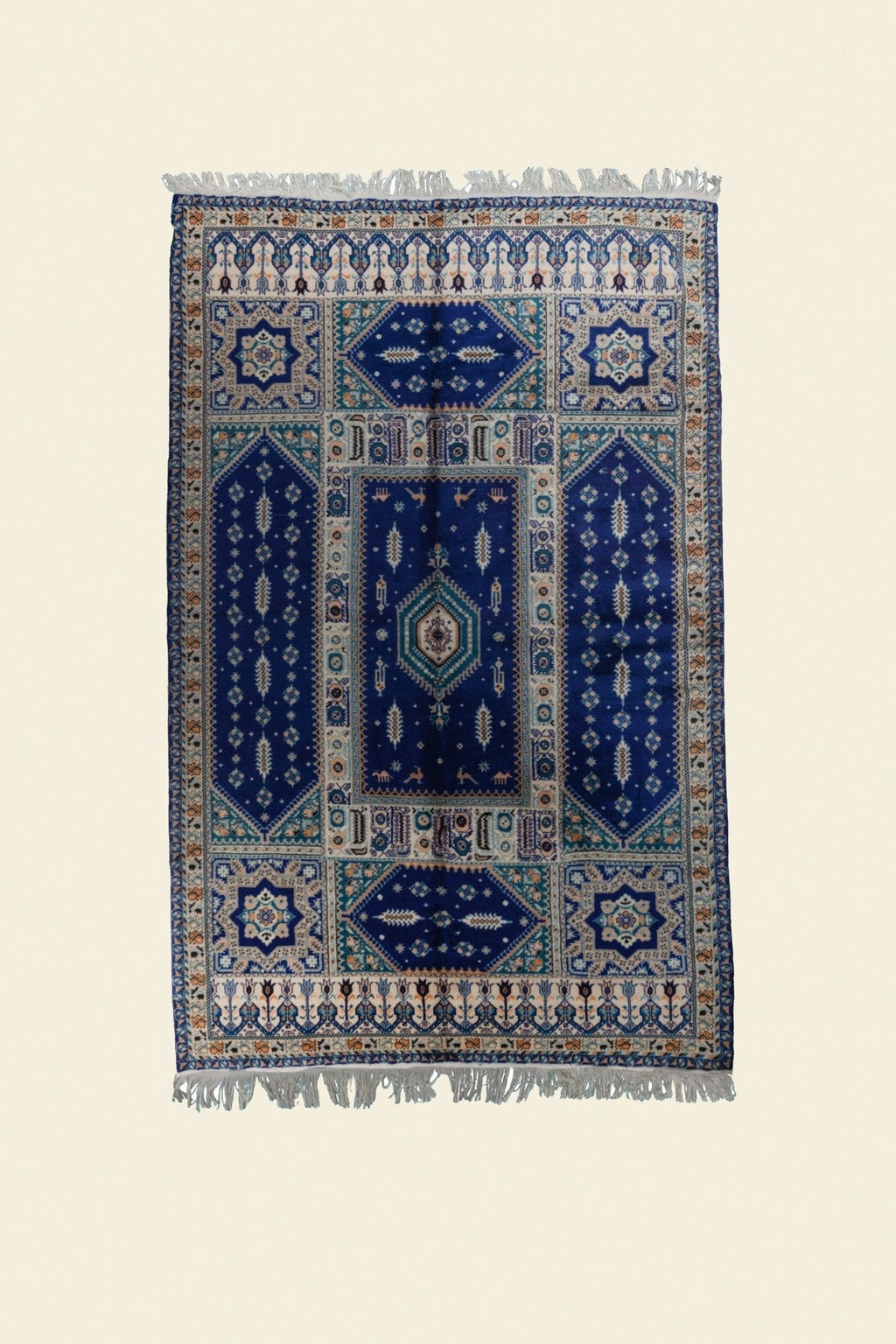 Vintage Rabat Moroccan Rug 6'98" x 10'76" - 213 cm x 328 cm (Wool)
